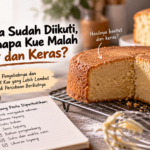 Penyebab Kue Bantat dan Keras Setelah Dipanggang